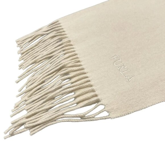 Auth FURLA - Beige Cashmere Scarf - Picture 6 of 6